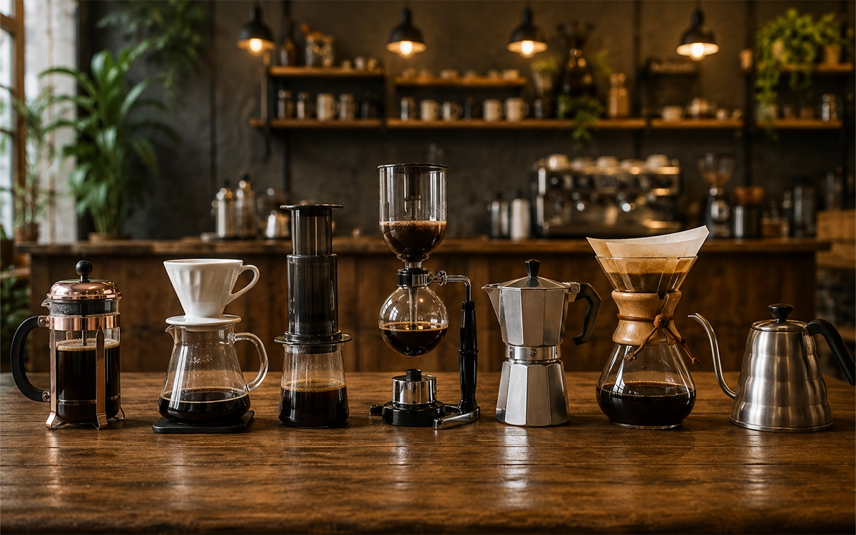 Preparación de café con métodos manuales de extracción